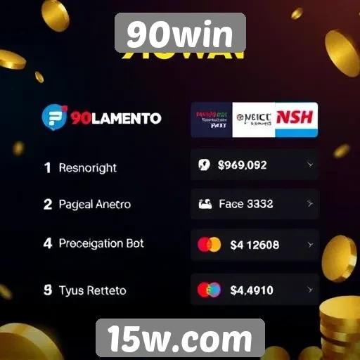 Métodos de pagamento aceitos no 90win